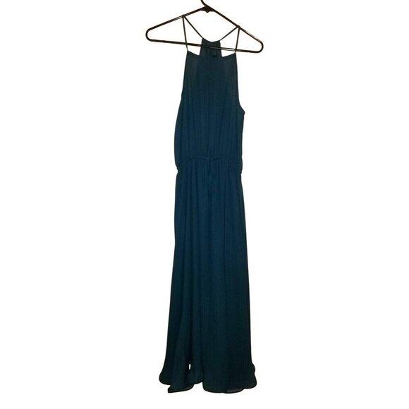 Lulus Teal Sleeveless Maxi Dress S Flowy Elegant Event Wedding‎ Prom Casual - Picture 1 of 11